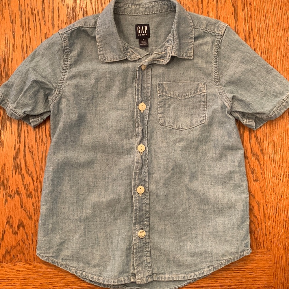 Toddler 5 Boy Denim Shirt GAP